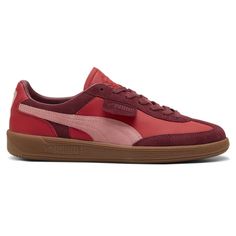 Founded in 2015, Palomo Spain is known for designs that combine the dramatic spirit of southern Spain with the sophisticated street style of London. The latest PUMA x PALOMO SPAIN collab draws inspiration from the early ‘80s roller skate scene. $99.95 Red Leather Sneakers With Boost Midsole, Red Suede Sneakers With Boost Midsole, Red Suede Sneakers With Rubber Sole, Burgundy Low-top Sneakers With Rubber Sole, Red Lace-up Sneakers With Leather Sole, Modern Red Sneakers With Rubber Sole, Burgundy Sneakers With Contrast Sole And Round Toe, Burgundy Low-top Sneakers With Red Sole, Brown Slip-on Sneakers With Red Sole