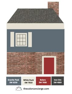 the color scheme for a brick house