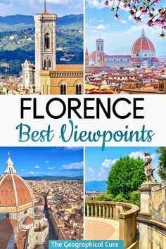 Pinterest pin for best viewpoints in Florence Best Area To Stay In Florence Italy, Florence Sightseeing, Museums In Florence, View On Art Florence, Florence City