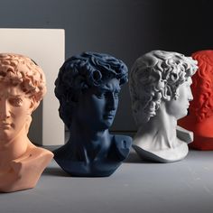 No need to be an art lover to appreciate our Mini Neoclassical Sculptures. Crafted of high-quality resin, our Color Fuse Mini Neoclassical Sculpture Decorative Accents add instant flair to any setting. Crafted to be mini versions of David or a traditional Greek bust, our artistic replicas have realistic details and a smooth finish that adds to their beauty. These miniature sculptures are the ideal decorative accents to elevate an office, bedroom, living room or dining room. Display one of these Silicone Candle Molds, Affordable Home Decor, Candle Molds, Art And Craft, Pink Mini, Neoclassical, Art Sculpture, Modern Colors, Modern Art Abstract