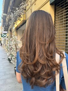 #hair #hairstyle #brunette #layers #girl Long Layers On Black Hair, Long Layer And Face Framing, Layered Long Hair Curtain Bangs, Cute Haircuts For Brunettes, Layers For Long Hair Brown, Long Layered Haircuts Brunette, Soft Layers For Long Hair, Curved Layers Hair, Layers Inspo Medium Hair