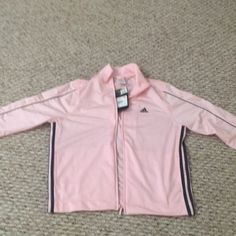 Adidas Brand New Large Jacket With Tags Pink And Black Winter Sports Track Jacket In Pink, Pink Winter Sports Track Jacket, Pink Winter Track Jacket For Sports, Winter Pink Track Jacket For Sports, Pink Fall Sports Outerwear, Pink Outerwear For Sports In Fall, Pink Outerwear For Fall Sports, Pink Athleisure Outerwear With Long Sleeves, Pink Long Sleeve Athleisure Outerwear