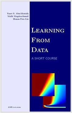 a book cover with the title learning from data