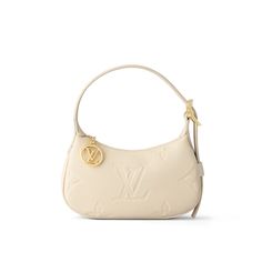 Mini Moon Monogram Empreinte Leather - Women - Small Leather Goods | LOUIS VUITTON ® Louis Vuitton Shoulder Bags, Cute Bags Designer, Louis Vuitton White Bag, Cute Designer Bags, Zara Closet, Tas Lv, Lv Shoulder Bag, Louis Bag, Mini Hand Bag