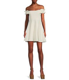 Women's Cocktail & Party Dresses | Dillard's Flirty A-line Sleeveless Dress For Summer, Elegant Summer Strapless Fit And Flare Dress, Elegant Strapless Fit And Flare Summer Dress, Elegant Fit And Flare Strapless Summer Dress, Chic Flowy Strapless Mini Dress, Casual Strapless Sleeveless Dress For Date Night, Casual Sleeveless Mini Dress For Cocktail, Casual Mini Sleeveless Dress For Cocktail, Elegant Lined Strapless Summer Dress