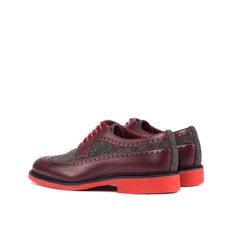 Burgundy Fabric, Mens Shoes Black, Leather Artisan, Wingtip Oxford, Elegant Shoes, Red Heels, Mens Fashion Shoes, New Classic, Handmade Shoes