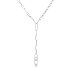 Our Diamond Paperclip Trio Lariat Necklace is made of 14k White Gold with a total weight of 8.1 grams. It has 3 round diamonds. This ' lariat necklace can easily be worn on more formal occasions or saved for a traditional, Sunday dinner with the family. Jewelry Boards, Lariat Necklace, Chain Link Necklace, Diamond Stone, Paper Clip, Chain Link, Round Diamonds, Diamond Jewelry, Diamond Necklace