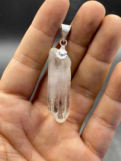 Beautiful vintage natural crystal quartz stone handmade pendent Handmade Quartz Crystal Pendant Necklace, Natural Stone Pendant Crystal, Natural Stone Crystal Pendant, Clear Quartz Gemstone Crystals, Unique Mineral Crystal Pendant, Healing Crystal Pendant, Ancient Roman Glass, Crystal Bead Necklace, Roman Glass