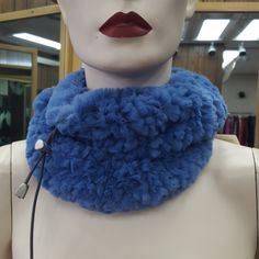 Rex Rabbit Fur Knitted Neckwarmer/Hat Periwinkle Or Navy We Are A Four Generation Family Owned Fur, Leather, And Outwear Store. Please Visit Our Website For Verification And Credentials. Blue Knitted Outerwear For Cold Weather, Blue Knit Outerwear For Winter, Blue Hand Knitted Winter Outerwear, Blue Hand-knitted Winter Outerwear, Blue Wool Knitted Outerwear, Winter Blue One-size Outerwear, Accessories Blue, Fur Accessories, Rex Rabbit