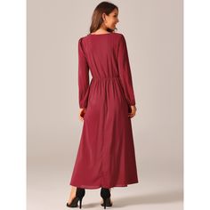 Crafted from 94% Polyester and 6% Spandex, this dress offers a lightweight and breathable feel, making it suitable for any season. The design features lantern long sleeves, a round neck, high waist, pleated front, and a side zipper for a perfect fit. The chiffon fabric adds a touch of sophistication, making it ideal for formal parties, weddings, proms, and other special occasions. The long sheer puff sleeves and flowy long-length skirt enhance its elegant appeal. This dress is designed to flatte Maxi Formal Dress, Formal Parties, Pleated Chiffon, Ballet Dress, Womens Crewneck, Chiffon Maxi, Women Midi, Women Maxi, Chiffon Fabric