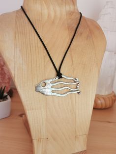 Pisces Necklace, Fork Bracelet, Fork Jewelry, Hammered Necklace, Hammered Jewelry, Fish Necklace, Spoon Jewelry, Unusual Jewelry, Custom Name Necklace