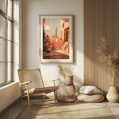 Step into the serene beauty of the desert with 'Desert Sunrise', a digital art print that captures the warm glow of a morning in the Southwest. This piece features the iconic silhouette of cacti against the backdrop of an adobe house, bathed in the golden hues of sunrise. The print's warm tones and modern interpretation of Southwestern scenery offer a chic boho vibe to your decor. Available for instant download, it is perfect for those seeking to add a touch of desert warmth to their home. Simply print and frame to bring the tranquility of desert life to your living space. IMPORTANT NOTICE: This is a digital product. You will not receive a physical product. You will only have a digital product. Some files may come in zip form. You can open the downloaded zip files with the "extract" comman Nordic Room, Sunset Palette, Adobe House, Abstract Composition, Instant Art, Unique Prints, Boho Dekor, Mid Century Art, Modern Homes