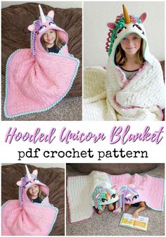 Unicorn Craft, Mask Patterns, Crochet Classes, Animal Blanket, Cute Blankets, Mask Pattern