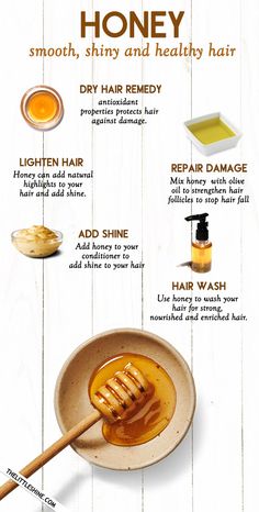 Honey For Hair Growth, Honey Benefits For Hair, The Little Shine, How To Hydrate Hair, Honey For Hair, Dry Hair Remedies, Honey Ideas, Egg Hair