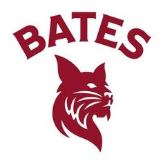 the bates logo is shown in red and white, with an angry cat's head