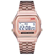 Opt for a classic style with this Vintage Digital Watch!

 This women's LED digital watch is a perfect way to stay fashionable and on time. Its steel strap is stylish , durable and comfortable , making it the perfect accessory for sports, military style or a casual day. The cutting-edge electronic technology of this watch offers incredible accuracy and advanced features such as time display, alarm, stopwatch function and much more . With vibrant colors and its unique vintage look , you'll be ready to take on your day in style with this LED digital watch.

 ⌚ WATCH DETAILS



 Buckle material: Stainless steel



 Bracelet material: PVC


 Display: analog




 Movement: Quartz

 Available colors: Pink / Gold / Silver / Black / Black Plastic

 Free Shipping Gold And Silver Watch, Vintage Gold Watch, Led Watch, Mens Sport Watches, Gold Watch Men, Women Wrist Watch, Stainless Steel Band, Wristwatch Men, Mode Vintage