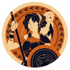 Greek Vase, Ancient Greek Art, Roman Gods, Fantasy Magic, Greek And Roman Mythology, Greek Mythology Art, Athena Goddess, Mythology Art, Greek Art