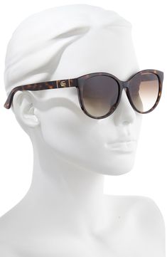 Classically chic cat-eye sunglasses fitted with scratch-resistant CR-39 lenses offer versatile appeal. Style Name:Gucci 56mm Gradient Cat Eye Sunglasses. Style Number: 5978251. Available in stores. Italian Sunglasses, Chic Sunglasses, Sunglasses Style, Tom Ford Sunglasses, Butterfly Sunglasses, Havana Brown, Brown Gradient, Rectangle Sunglasses, Oversized Sunglasses