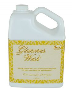 a gallon of lemongrass wash on a white background