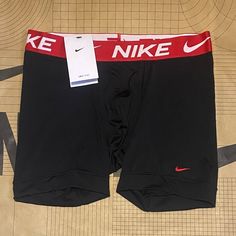 Brand New With Tags In Sealed Oem Packaging Nike Pro Dri-Fit Men's Performance Boxer Brief Compression Shorts 1 Pair Black/ Red Men's Size M, L, & Xl 100% Authentic! Dead Stock! Features Smooth, Durable Fabric With Stretch Offers Comfort Elastic Waistband Nike Dri-Fit Technology Moves Sweat Away From Your Skin For Quicker Evaporation, Helping You Stay Dry And Comfortable. 4-Way Stretch Fabric Lets You Move Freely. Wide Hems Help Keep Underwear In Place. Flat Seams Feel Smooth Against Your Skin. Red Multi-pack Sports Bottoms, Nike Multi-pack Boxer Briefs For Gym, Black Compression Boxer Briefs Short Leg, Black Compression Boxer Briefs With Short Leg, Nike Multi-pack Boxer Briefs For Training, Nike Training Boxer Briefs Multi-pack, Nike Training Multi-pack Boxer Briefs, Red Sporty Boxer Briefs For Training, Black Multi-pack Workout Bottoms