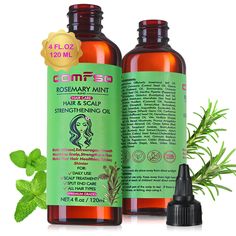 PRICES MAY VARY. Promotes Hair Growth: Our rosemary oil for hair growth is infused with various plant essential oils and nutrients like biotin, castor oil, jojoba oil, mint, vitamin E. This helps to penetrate the scalp, stimulate hair follicles, promote hair growth, and make hair stronger and healthier. Deep Moisturizes: The rosemary hair oil deeply moisturizes the dry hair, smooth split ends,making your hair softer, smoother,fuller and manageable. Allowing you to experience high quality spa at Rosemary Mint Hair Oil, Rosemary Oil For Hair Growth, Rosemary Hair, Rosemary Oil For Hair, Split End, Oil For Hair Growth, Mint Hair, Stimulate Hair Follicles, Essential Oil Plants