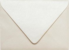 an open envelope with a white paper inside