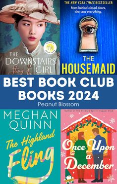 the best book club books for girls and boys, with text overlaying them