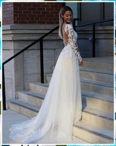 Winter Wedding Gowns - Hurry! Dont miss out on the latest and most amazing deal. Check it out IMMEDIATELY! Long Sleeve Wedding Dress Ivory, Wedding Dress With Long Sleeves Lace, Long Sleeve Wedding Dress Off White, 3/4 Sleeve Lace Wedding Dress, Wedding Dresses Simple With Train, White Lace Dress Wedding, Fall Time Wedding Dress, Simple Elegant Wedding Dress With Sleeves Lace, Boho A Line Wedding Dress Sleeve