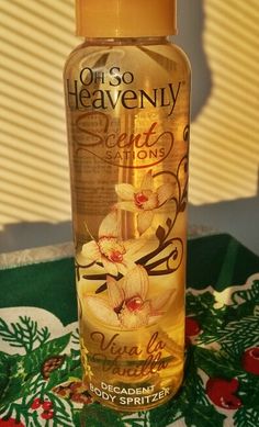 Oh So Heavenly Body Spray vanilla♡♥ <3 <3 <3 Oh So Heavenly Body Mist, Oh So Heavenly Products, Body Spray Vanilla, Girl Hygiene, Glow Tips, Skin Advice