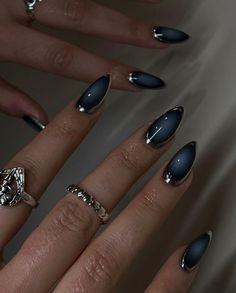 Milky Nails, Gothic Nails, Smink Inspiration, Makijaż Smokey Eye, Cat Eye Nails, Fire Nails, Funky Nails, Pretty Acrylic Nails