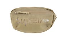 The Supreme Waist Bag in Tan adds another accessory to the Spring/Summer 2021 collection with the freshest way to style your waist.  Constructed from water-resistant 210D Cordura® recycled nylon ripstop material, this bag is equipped with a main zip compartment, elastic mesh interior pocket, front zip pocket, and adjustable waist strap.  It's got a tan-on-tan look with a see-through Supreme logo across the front. Supreme Logo, Supreme Accessories, Supreme Bag, Waist Strap, Waist Bags, Travel Collection, The Supreme, Waist Bag, Black Belt