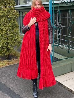 #ad Top Rated Chunky wool hand knit scarf - Oversized extra long wide fringed blanket scarf, Womens Accessories Wide Crochet Scarf, Chunky Knit Scarves, Big Scarf, Hand Knit Scarf, Chunky Wool, Blanket Scarf, Chunky Yarn, Knit Scarf, Top Rated