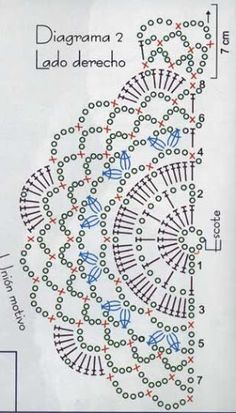 the diagram shows how to make an intricate lace doile with beads and beading