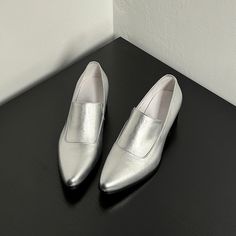 Introducing the ChicLux Pointed Toe Slip-on Dress Shoes, a testament to luxury and style. Crafted with the finest quality genuine leather, these shoes offer durability and a sleek appearance. Elevate your footwear collection and make a statement with these timeless classics. Mens High Heels, Silver Footwear, Wedding Shoes Mens, Work Shoes Men, Leather Wedding Shoes, Men High Heels, Slip On Dress Shoes, Leather Wedding, Footwear Collection