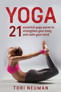 a woman doing yoga on the cover of a book