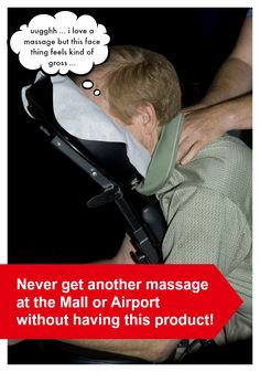 Getting an express massage can be wonderful, but you should never one at a mall or airport without this product. Makes a great gift idea for anyone who loves massage! #massage Massage Face, Spa Owner, Therapy Gift, The Cradle, Face Massage, Spa Gifts, Improve Health