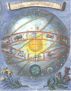 an illustration of the solar system with animals on it