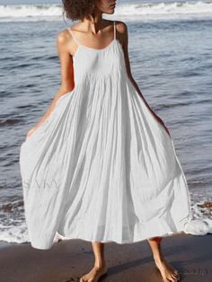 Lasaky - Elegant Maxi Dress with Ruffled Sash and Flowing Skirt St Marteen, White Maxi Dress Boho, A Line Long Dress, Robes Glamour, Black And Blue Dress, Casual Sundress, Boho Midi Dress, Boho Summer Dresses, Elegant Maxi Dress