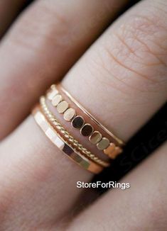 Welcome Dear Buyer, Bead and Twist Ring Texture Set of 4 Gold Rings, Stacking Rings, Minimalist Rings, Unique Rings Handmade item Materials: Rose gold  Style: Boho & hippie Hammered wide-band  fidget Rose Gold Ring for women. Perfect as a gift for a loved one. ❥ Metal: Rose Gold  ❥ US Ring Size: Choose Size This is a wide ring. We recommend choosing a half or a full size up than your regular size for best fit. ✈ Free Shipping (USPS) 🎁 Free Gift Box ↻ 60 Days Return ⌛ 24 Handling Time https://www.etsy.com/your/shops/StoreForRings/tools/listings/stats:true/1574186522/copy Thanks & Regards Minimalist Metal Stackable Wedding Rings, Stackable Round Metal Midi Rings, Stackable Metal Midi Rings, Dainty Metal Stackable Rings, Minimalist Rose Gold Metal Midi Rings, Stacking Rings Gold, Bold Rings, Gold Ring Designs, Ringe Gold