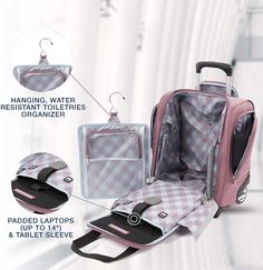 Super Organized, Spinner Suitcase, Travel Tote Bag