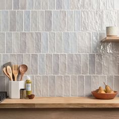 Vertical Tile Backsplash, Cleaning Ceramic Tiles, Tile Options, Cleaning Tile Floors, Subway Tile Kitchen, Tiles For Wall, Kitchen Backsplashes, Ceramic Subway Tile, Subway Tile Backsplash