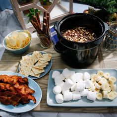 the food is prepared and ready to be eaten on the table in the kitchen or dining room