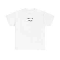 a white t - shirt with the words, what are i waiting for? written on it