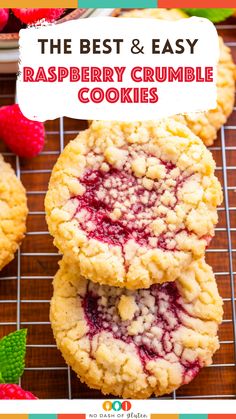 Easy Raspberry Crumble Cookies, Baking With Raspberry Jam, Raspberry Shortbread With A White Chocolate Drizzle, Jam Crumble Cookies, Rose Flavored Cookies, Raspberry Crumb Cookies, Raspberry Jam Desserts Simple, Christmas Raspberry Cookies, Raspberry Curd Cookies