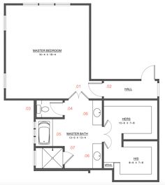 the floor plan for an apartment with two bedroom and one bathroom, including a den