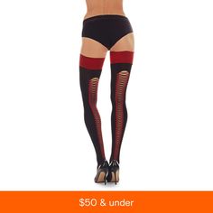 in stock Red Tight Stockings For Party, Tight Red Bottoms For Night Out, Red Tight Thigh High Legwear, Red Tight Thigh-high Legwear, Red Stretch Thigh High Legwear, Red Stretch Thigh-high Legwear, Red Stretch Thigh High Hosiery, Red Stretch Thigh-high Hosiery, Fitted Red Thigh-high Tights