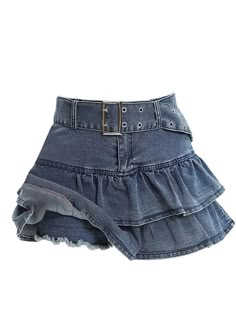 Y2k Fashion Denim Skirt, Demin Mini Skirt Y2k, Y2k Non-stretch Denim Skirt, Denim Skirt Pattern, Jean Skirt Cutecore, 2000s Denim, Kawaii Denim Skirt, Chic Y2k, Moda Grunge