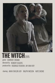 the witch movie poster with three women in dress and one man standing next to her