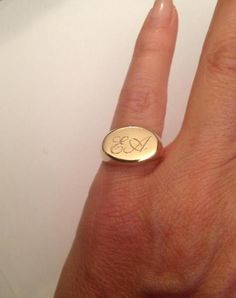 Engraved Rings Personalized, Signet Ring Women, Ring Initial, Pinky Signet Ring, Signet Rings Women, Engraved Ring, Monogram Ring, Letter Ring, Super Gifts