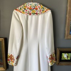 Vintage 50s/60s Lilli Ann Knit Embroided White Coat | eBay